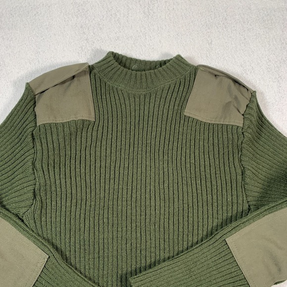 Mitts Nitts Sweater Mens 42 Green Valor Service Wool - Picture 4 of 11